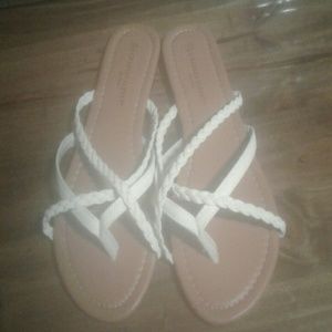 White sandals